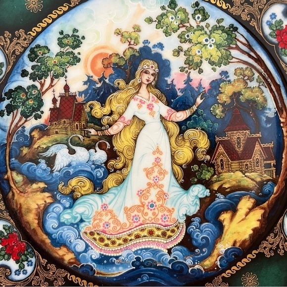 THE BRADFORD EXCHANGE Byliny Porcelain 1992 Russian Seasons Spring Time Splendor - Picture 4 of 7